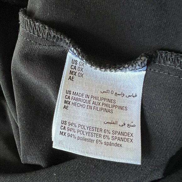 ALFANI Dressy Knit Pull on Pants - Size 0X - black - Picture 6 of 6